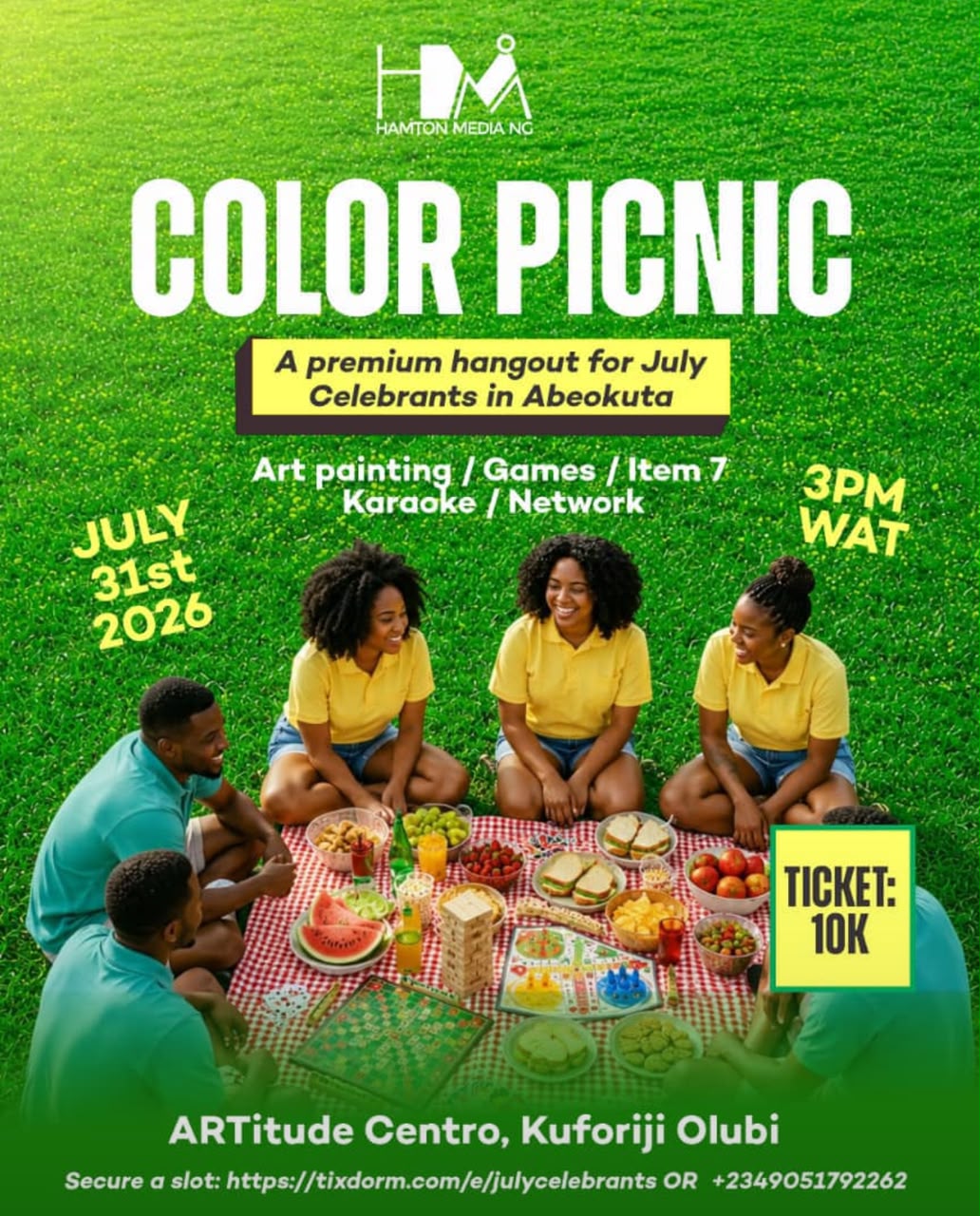 Color Picnic - A premium hangout for July Celebrants