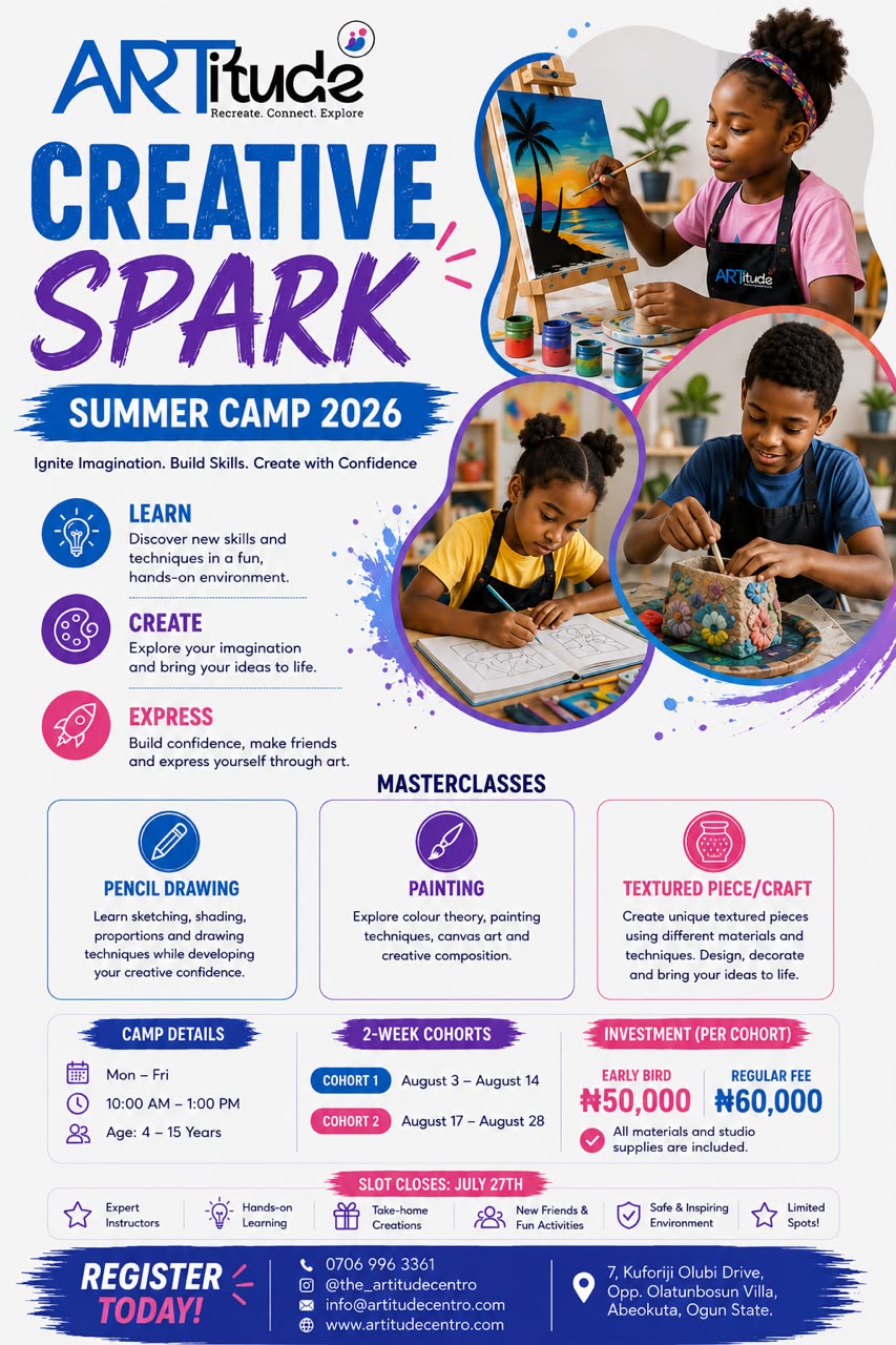 Creative Spark Summer Camp 2026 - For ages 4-15